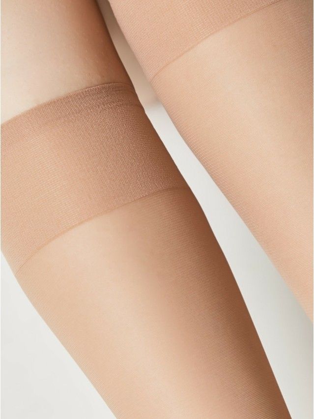 Women's knee high socks CONTE ELEGANT TENSION SOFT 20 (1 pair),s.23-25, natural - 4