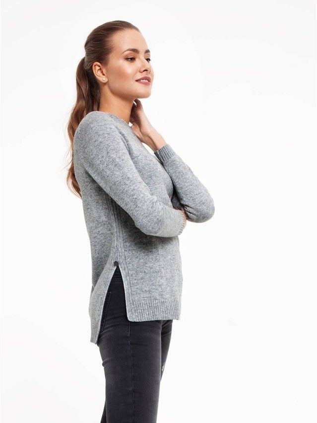 Women's polo neck shirt CONTE ELEGANT LDK038, s.170-84, grey - 2