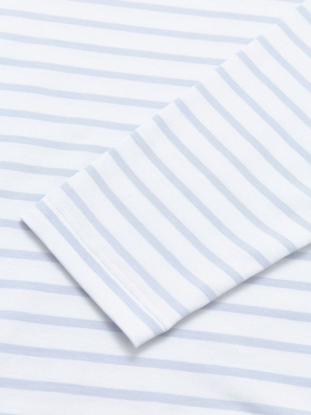 Women's polo neck shirt CONTE ELEGANT LD 3293, s.170-84, blue-white strip - 9