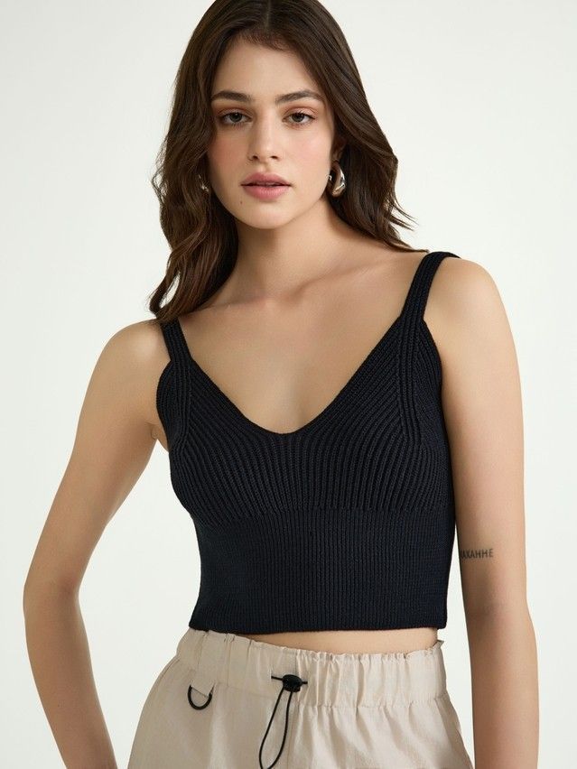 Women's top CONTE ELEGANT LDK2443, s.170-84, black - 1