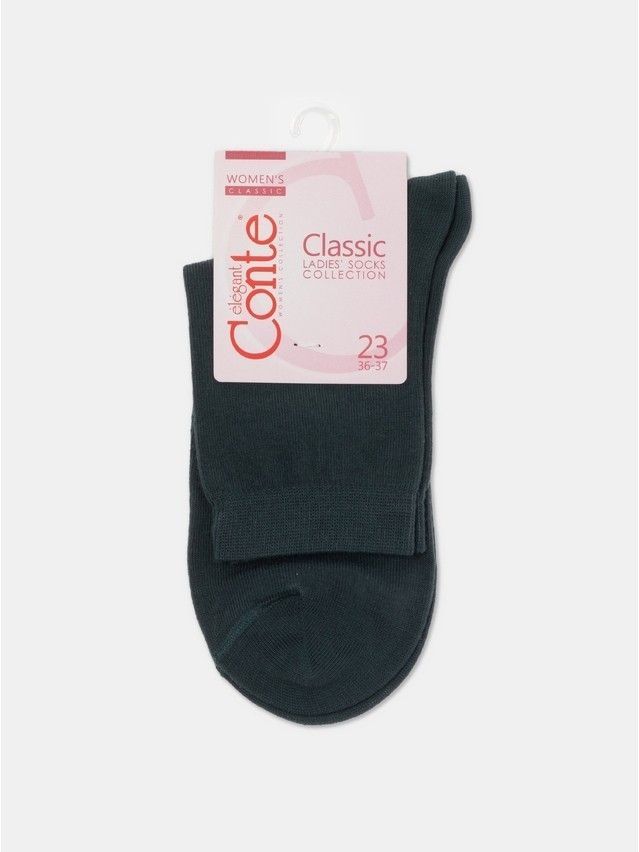 Women's socks CONTE ELEGANT CLASSIC, s.23, 000 dark green - 4