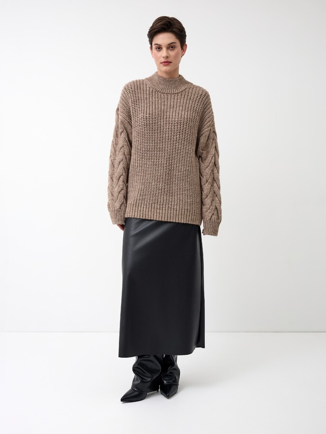 Women's pullover CONTE ELEGANT LDK24136, s.170-84, beige melange - 9