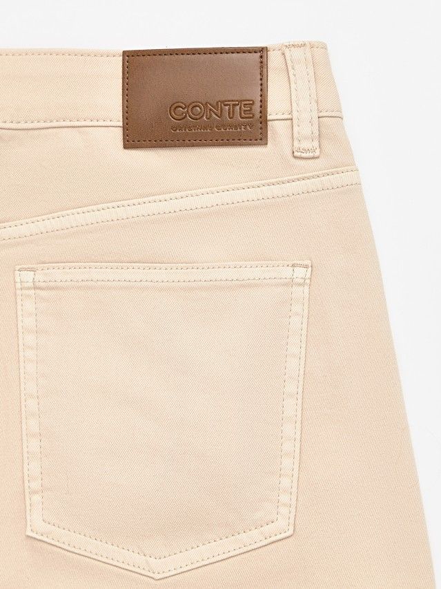 Denim trousers CONTE ELEGANT CON-735, s.170-102, ecru - 10