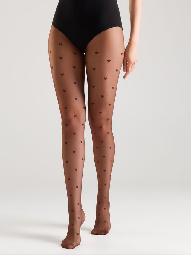 Women's tights CONTE ELEGANT BONHEUR, s.2, chocolate - 1