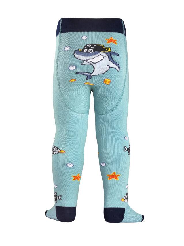 Children's tights CONTE-KIDS TIP-TOP, s.62-74 (12),379 grey-turquoise - 2