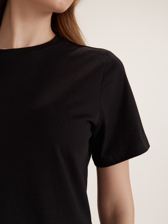 Women's polo neck shirt CONTE ELEGANT BASIC COLLECTION LD 5024, s.170-84, black - 5