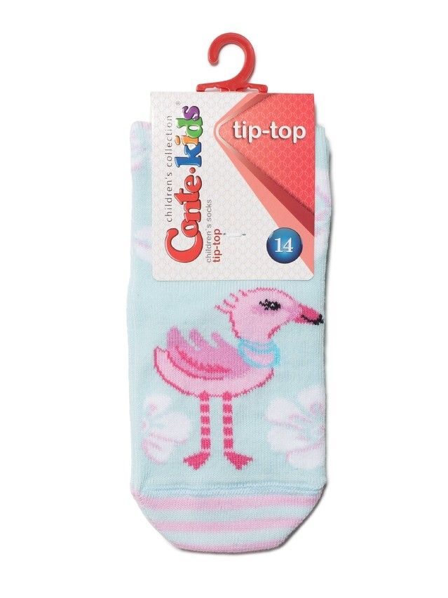 Children's socks TIP-TOP (anti-slip),s.18-20, 475 pale turquoise - 5