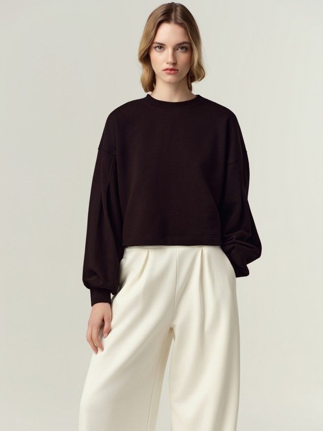 Women's polo neck shirt CONTE LD 3373, s.170-88, black - 1