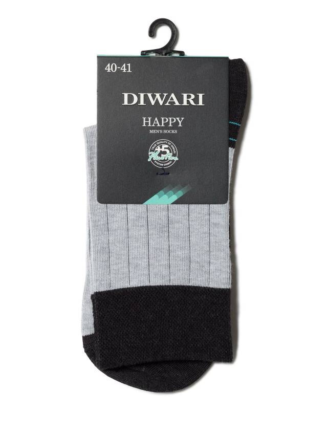 Men's socks DiWaRi HAPPY, s. 40-41, 048 black-grey - 2