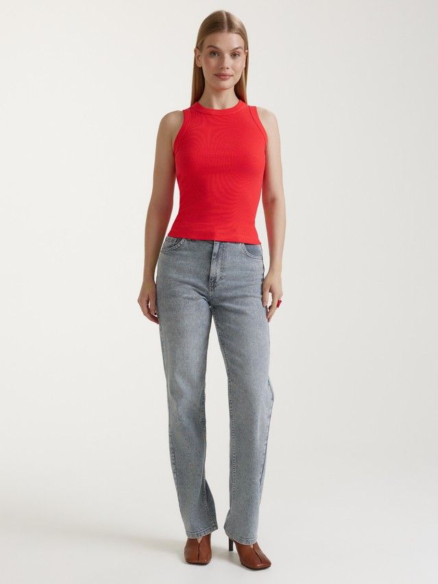 Women's polo neck shirt CONTE ELEGANT LD 3278, s.170-84, red - 2
