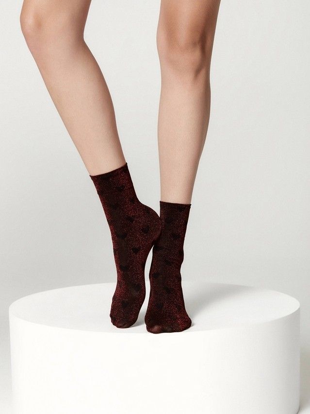 Women's socks CONTE ELEGANT FANTASY, s.23-25, red - 1