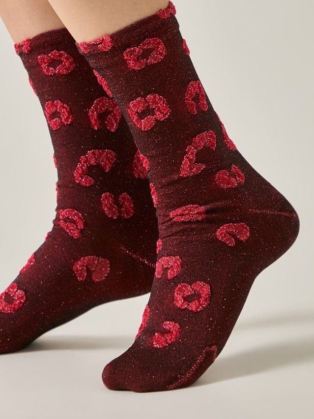Women's socks CONTE ELEGANT CLASSIC, s.23-25, 688 red - 2