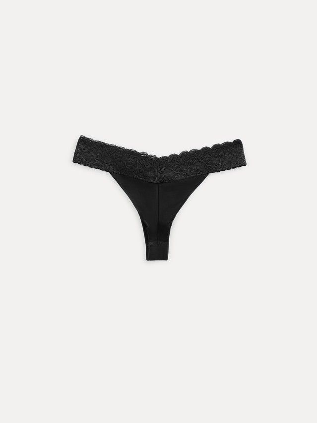 Women's panties CONTE ELEGANT LACE WAIST LBR 2482, s.90, black - 2