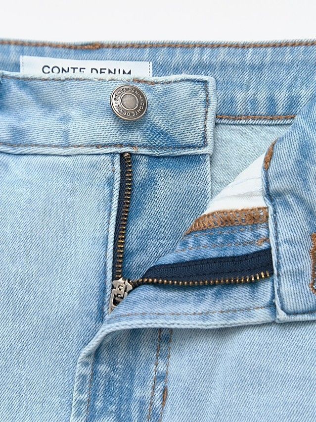 Denim skirt CONTE ELEGANT CON-763, s.170-90, light blue - 11