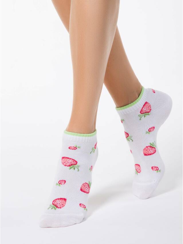 Women's socks CONTE ELEGANT CLASSIC, s.23, 109 white - 1