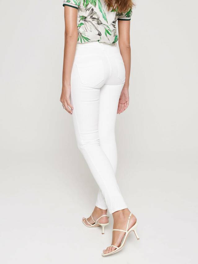 Skinny push up jeans with high rise CON-241, s.170-102, white - 2