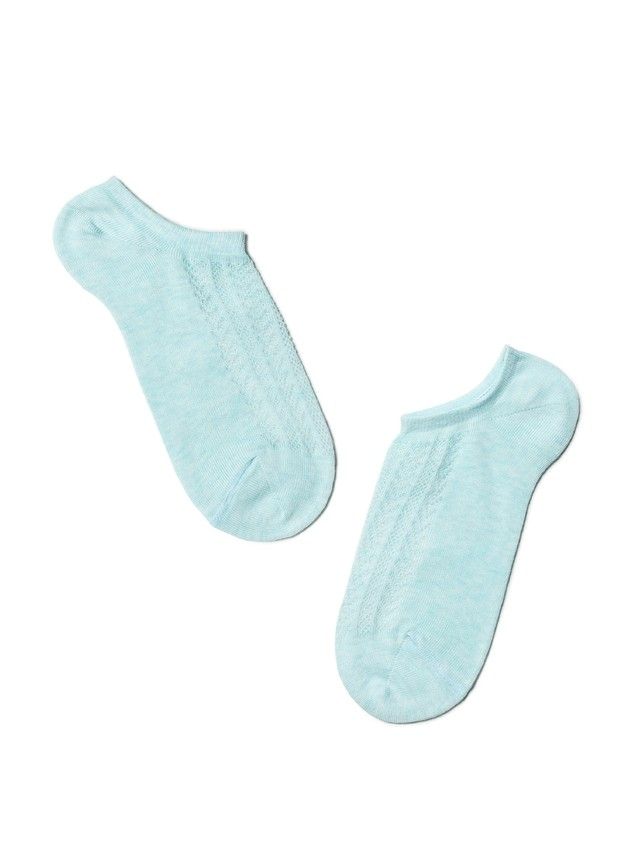 Women's cotton socks ACTIVE (ultra-short) 19С-185SP, s.36-37, 179 pale turquoise - 2