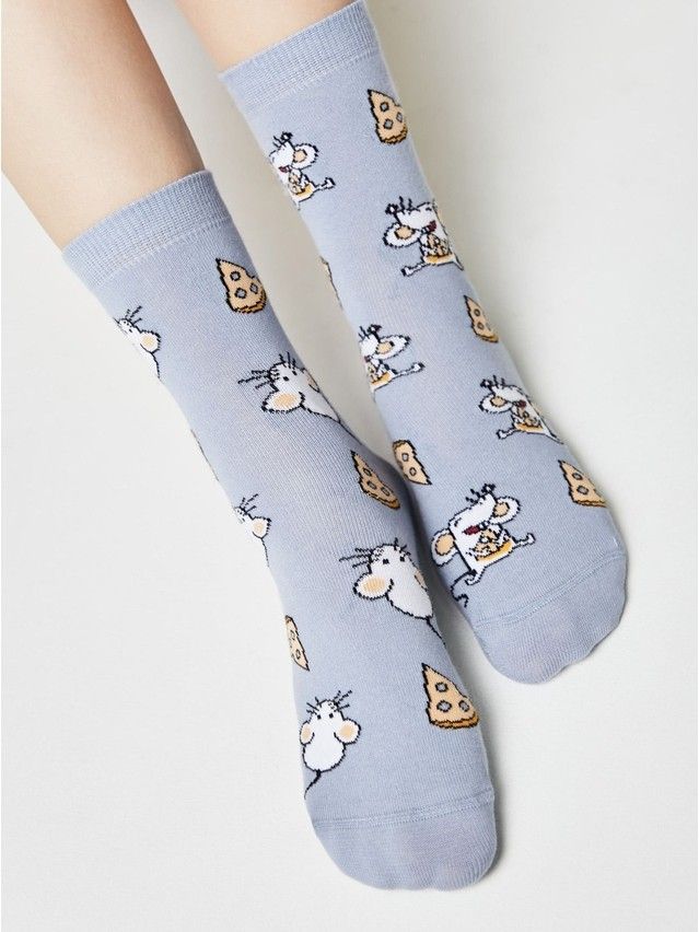 Women's socks CONTE ELEGANT HAPPY, s.23-25, 150 light denim - 5