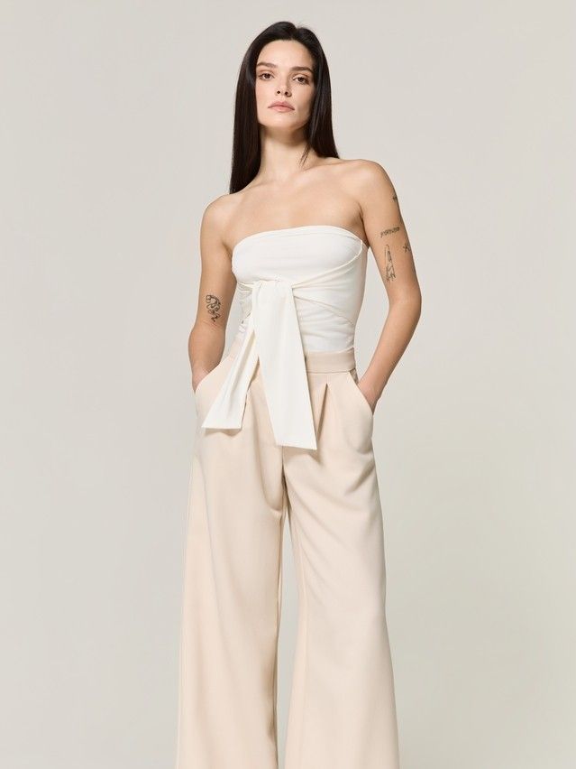 Women's trousers CONTE LBK 3326, s.170-88-94, ecru - 1