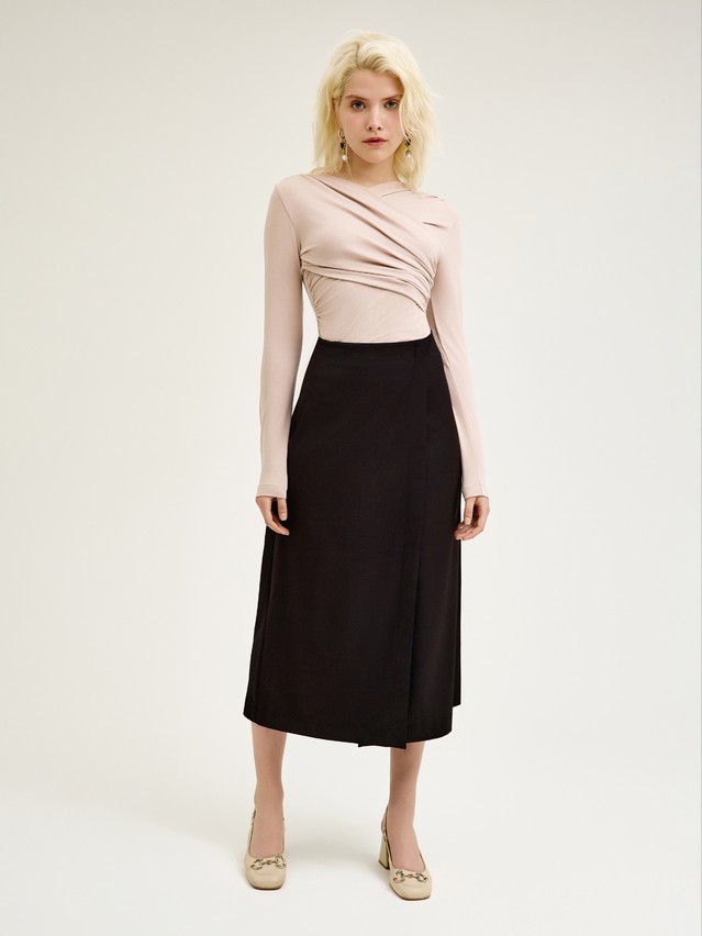 Women's polo neck shirt CONTE LD 3298, s.170-84, latte - 1