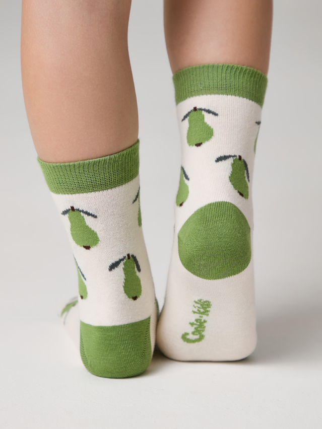 Children's socks CONTE-KIDS TIP-TOP, s.12, 1035 cream-green - 2