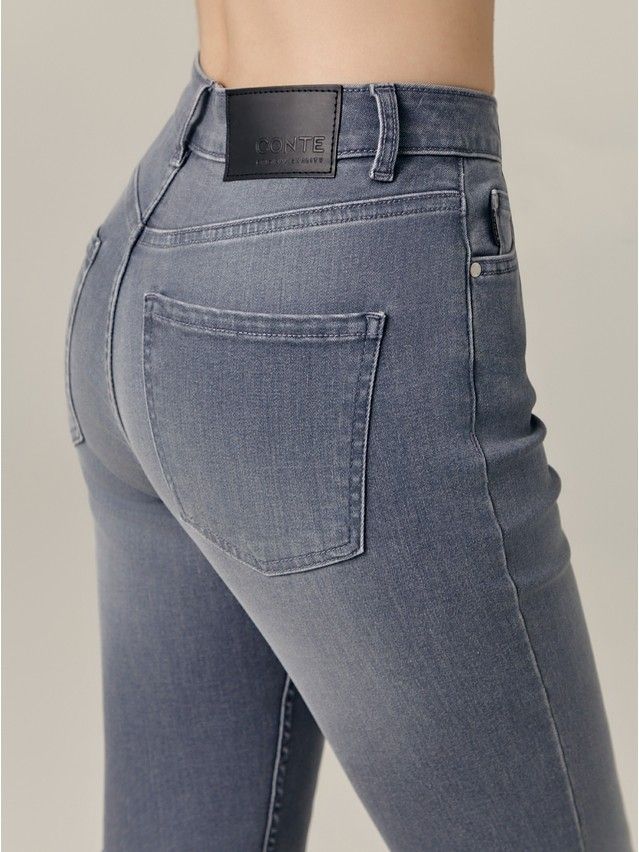 Denim trousers CONTE ELEGANT CON-669, s.170-102, grey - 8