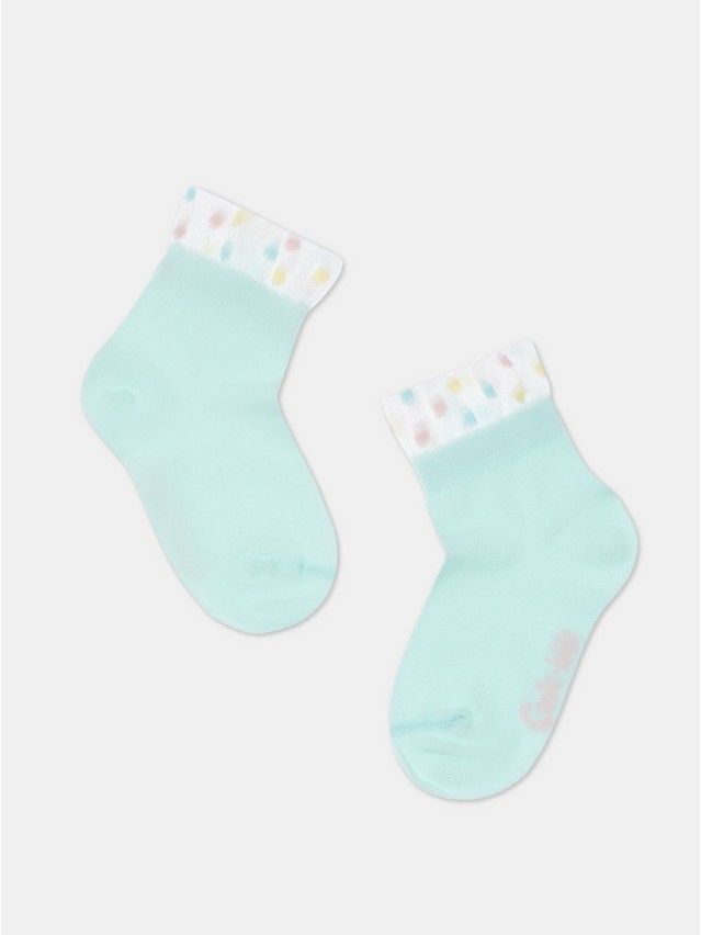 Children's socks CONTE-KIDS TIP-TOP, s.21-23, 540 pale turquoise - 4