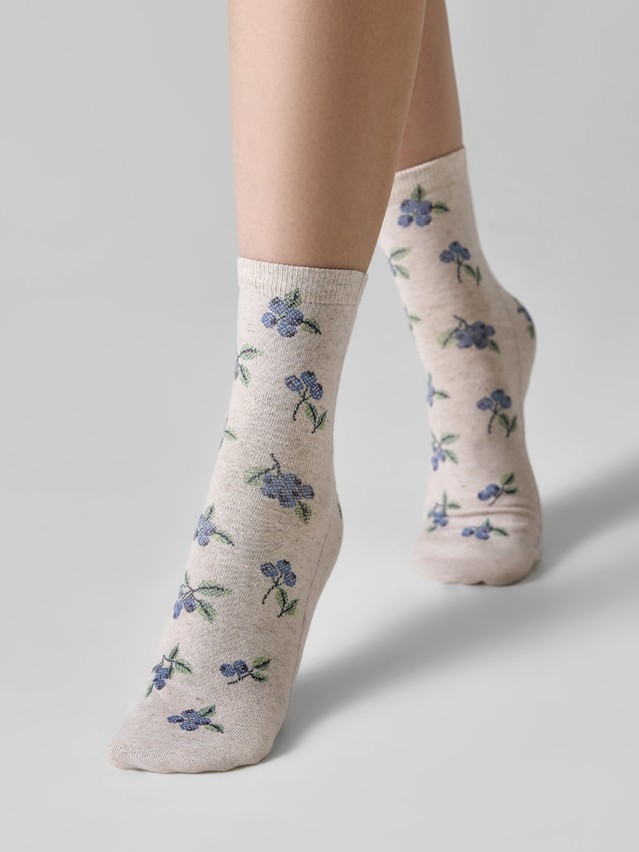 Women's socks CONTE ELEGANT FANTASY, s.23-25, 1237 bilberries - 1