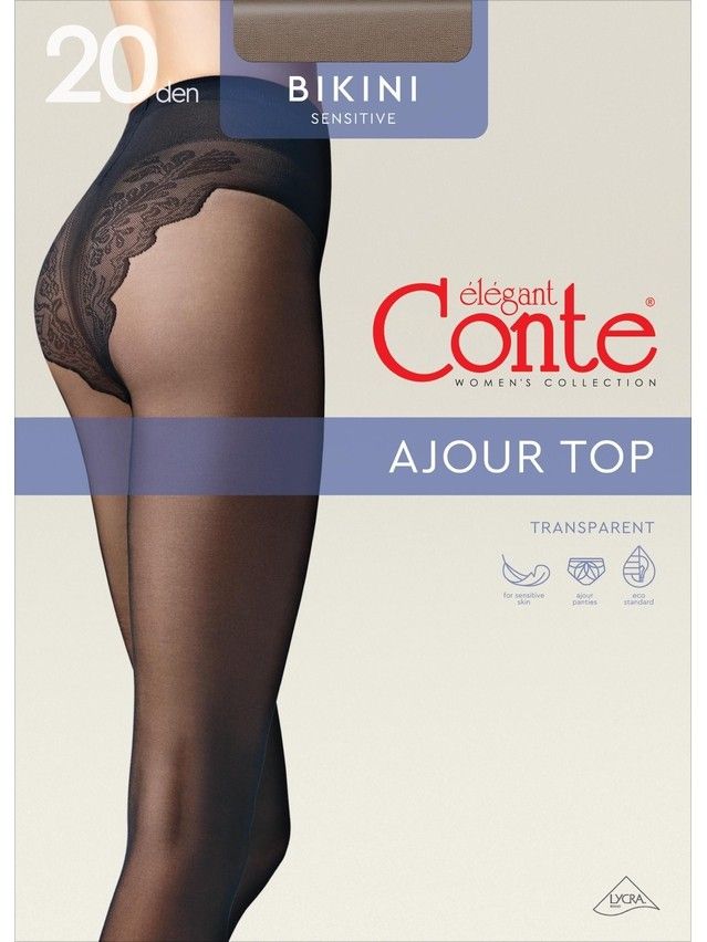 Women's tights CONTE ELEGANT BIKINI 20 (EURO),s.2, shade - 7