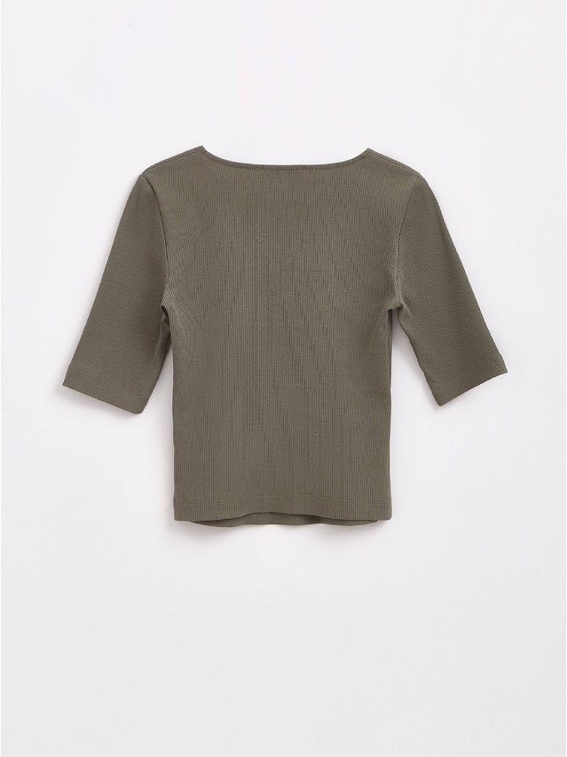 Women's polo neck shirt CONTE ELEGANT LD 1974, s.170-92, olive green - 3
