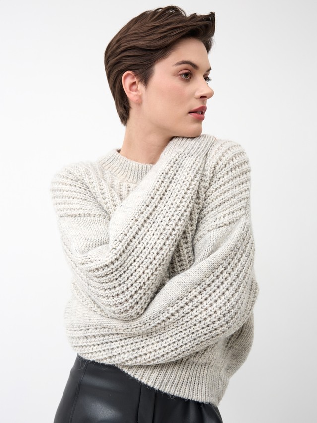Women's pullover CONTE ELEGANT LDK24137, s.170-84, light gray melange - 9