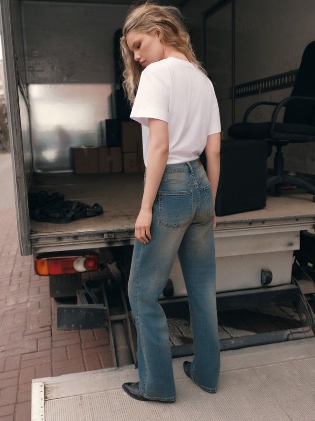 Women's polo neck shirt CONTE ELEGANT LD 3029, s.170-92, white-potato - 3