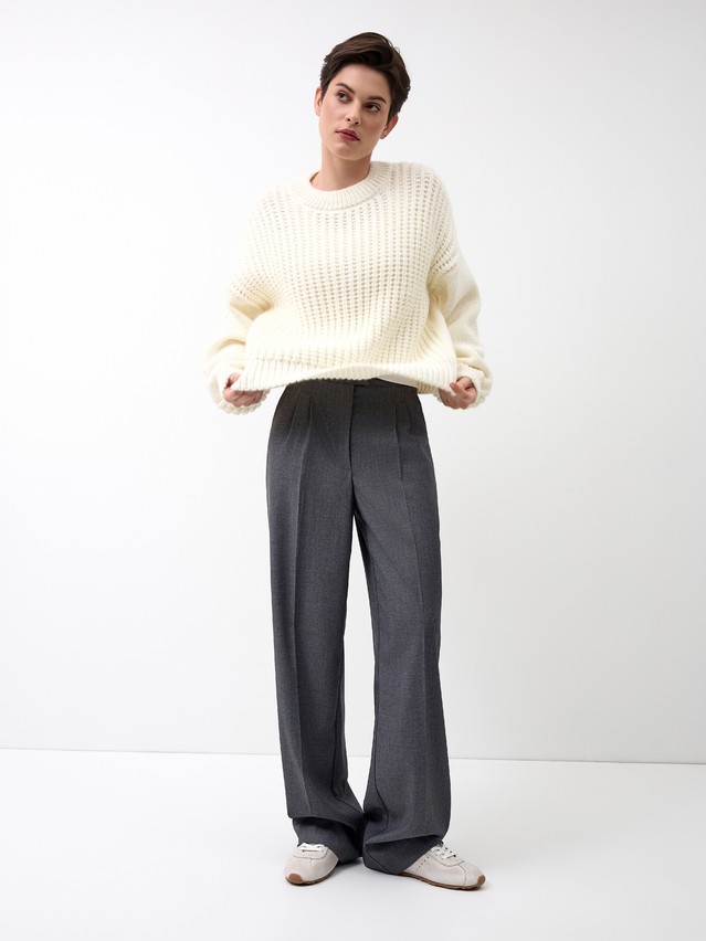 Women's trousers CONTE LBK 3257, s.164-84-90, graphite - 2