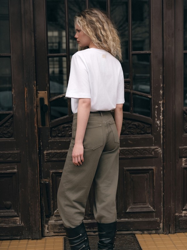 Women's polo neck shirt CONTE ELEGANT LD 3036, s.170-92, white-cats - 4