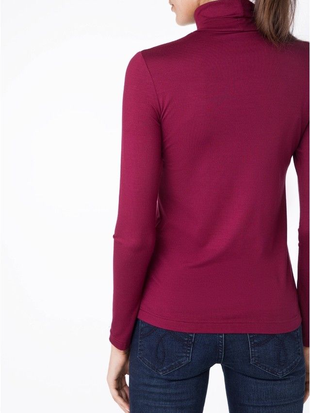 Women's polo neck shirt CONTE ELEGANT LD 821, s.170-100, bordo - 2