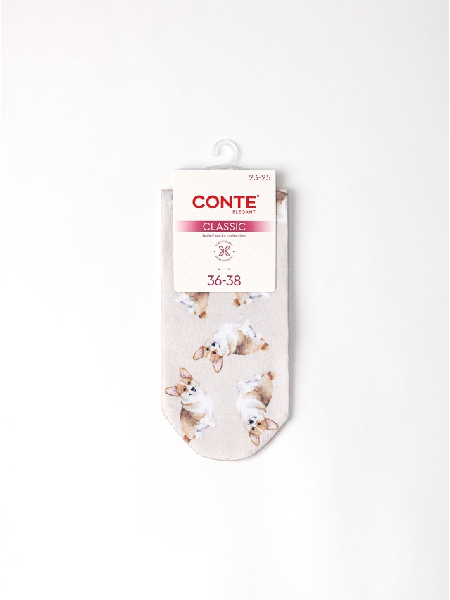 Women's socks CONTE ELEGANT CLASSIC, s.23-25, 1169 beige - 4