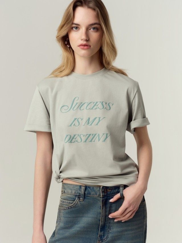 Women's polo neck shirt CONTE ELEGANT LD 3029, s.170-92, green-success - 4