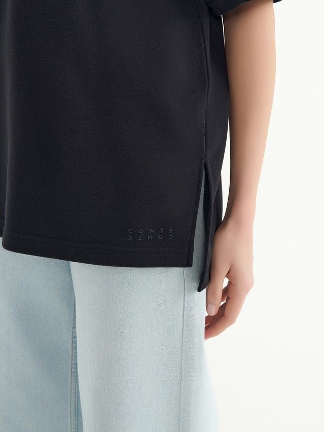 Women's polo neck shirt CONTE ELEGANT LD 3081, s.170-100, black - 5