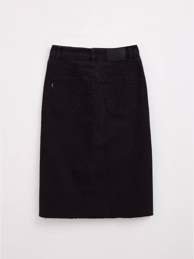 Denim skirt CONTE ELEGANT CON-439, s.170-90, washed black - 7