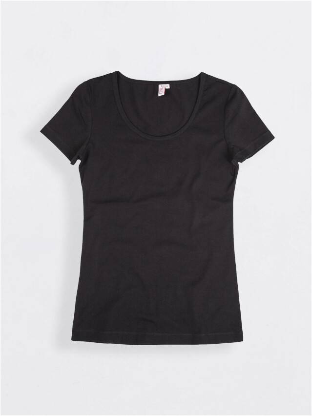 Women's polo neck shirt CONTE ELEGANT LD 525, s.158,164-100, black - 1
