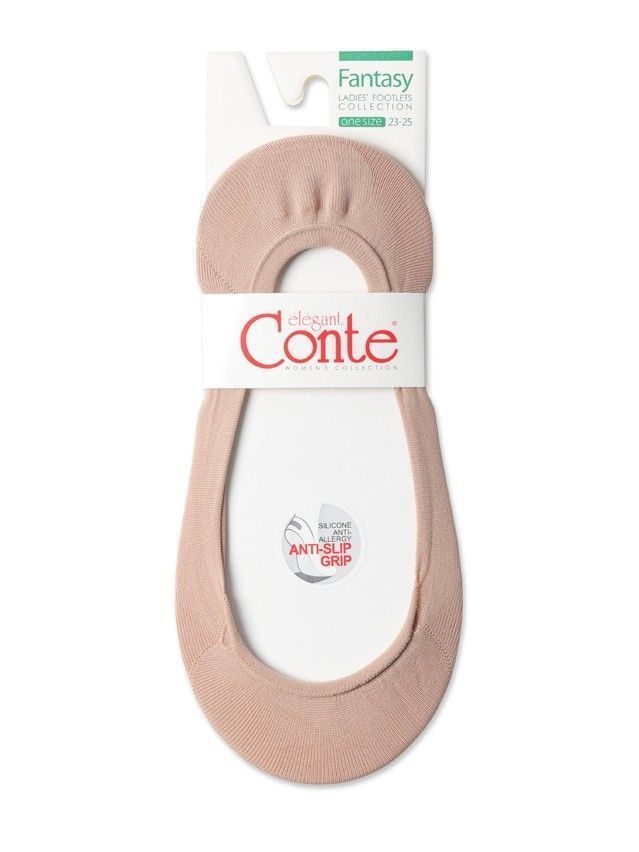 Women's footlets CONTE ELEGANT FANTASY 19C-34CP, s.23-25, 000 beige - 4