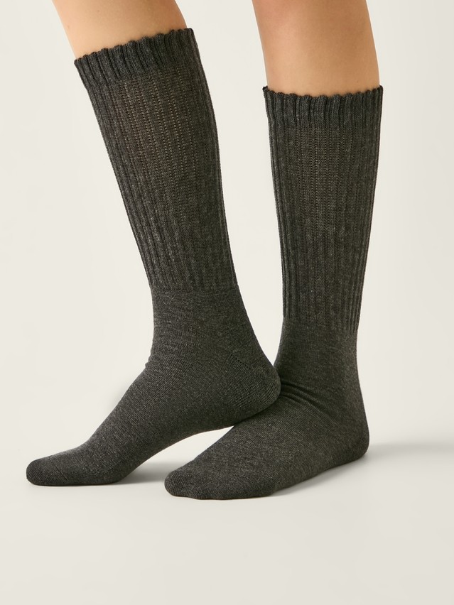 Women's socks CONTE ELEGANT COMFORT, s.23-25, 750 dark grey - 1