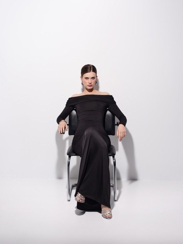 Women's gown CONTE LPL 3417, s.170-88-94, black - 4