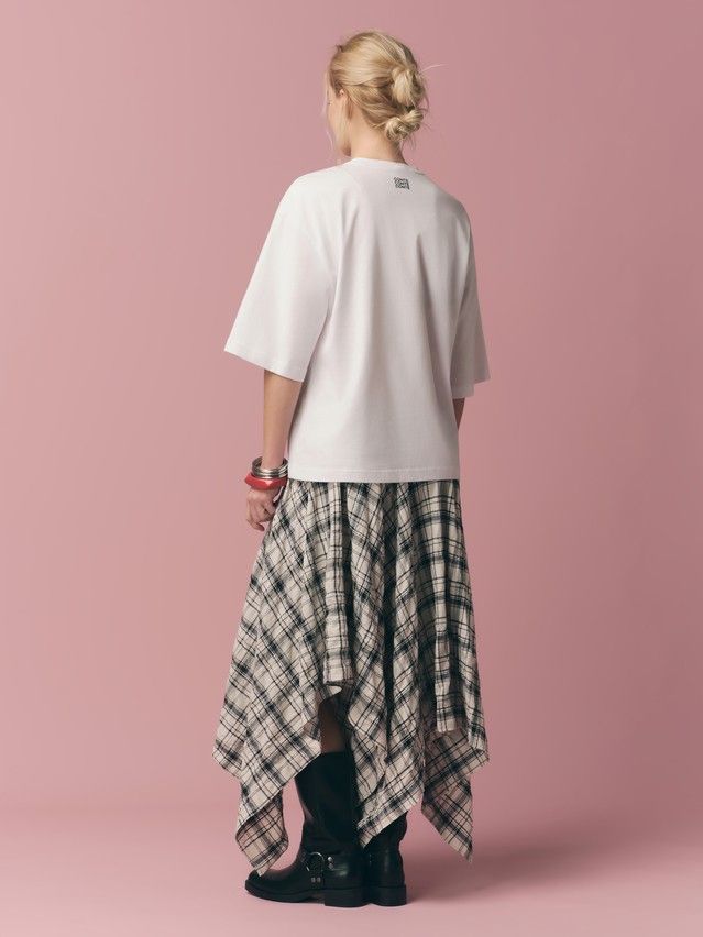 Women's polo neck shirt CONTE LD 3449, s.170-88, white-lips - 2