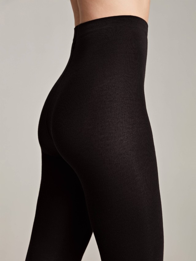 Women's tights CONTE ELEGANT COTTON 300, s.2, nero - 3