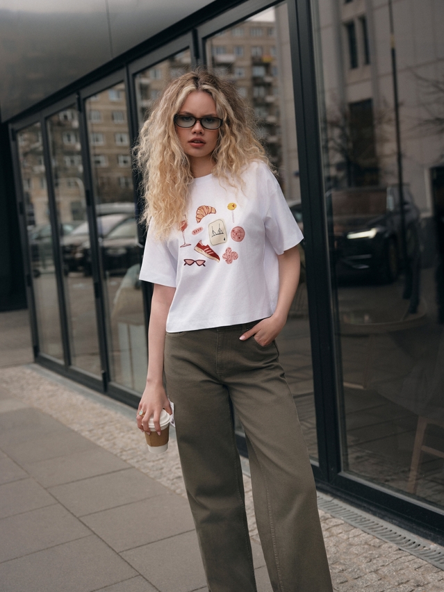 Women's polo neck shirt CONTE ELEGANT LD 3032, s.170-92, white-stickers - 5