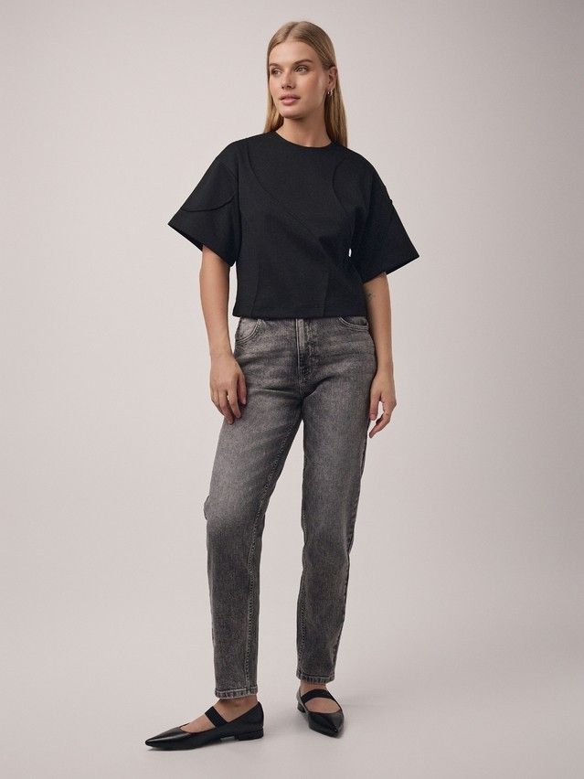 Women's polo neck shirt CONTE ELEGANT LD 2805, s.170-92, black - 2