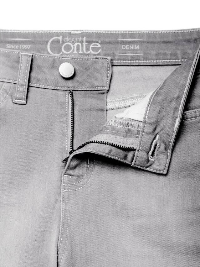 Denim trousers CONTE ELEGANT CON-117, s.170-102, light grey - 7