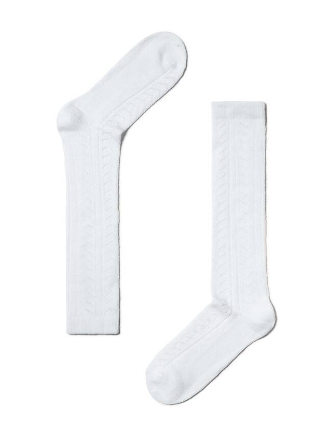 Children's knee high socks CONTE-KIDS MISS, s.22, 029 white - 1