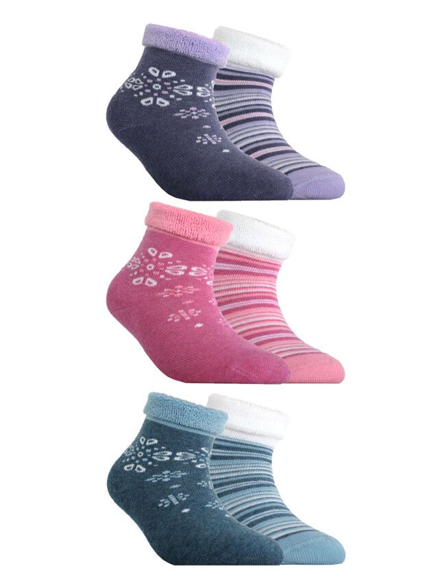 Children's socks CONTE-KIDS SOF-TIKI (2 pairs),s.21-23, 703 violet - 1